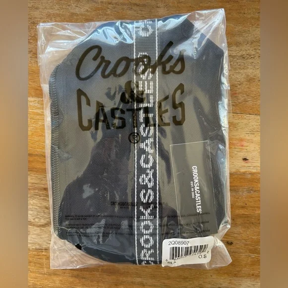 CROOKS & CASTLES Black Backpack & Pencil pouch - Picture 5 of 5